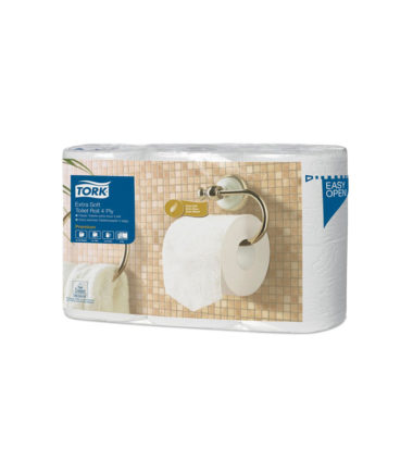 Papier toilette Conventional, 4 plis, système T4 (6 rouleaux) – TORK