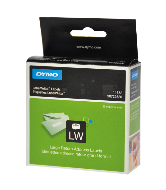 Etiquettes LabelWriter blanc, 25 x 54 mm (500 étiquettes) – DYMO