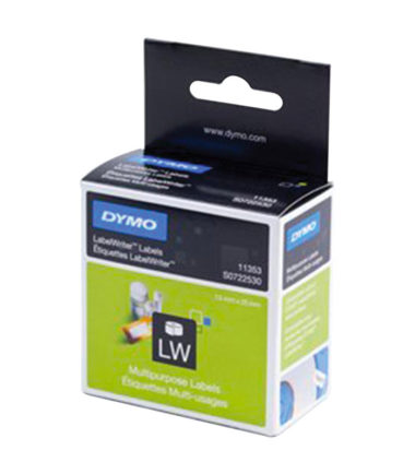 Etiquettes LabelWriter amovible, blanc, 13 x 25 mm (1000 étiquettes) – DYMO