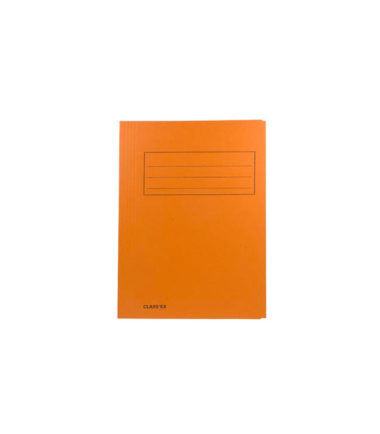 Chemise de classement A4 orange (3 rabats)