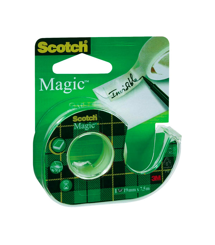 Ruban adhésif Scotch Magic Tape avec dérouleur