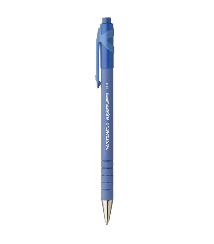 Stylo bille Flexgrip Ultra RT, pointe moyenne, Bleu – PAPERMATE