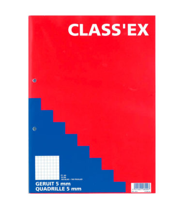 Bloc de cours quadrillé 5 mm – Class’ex