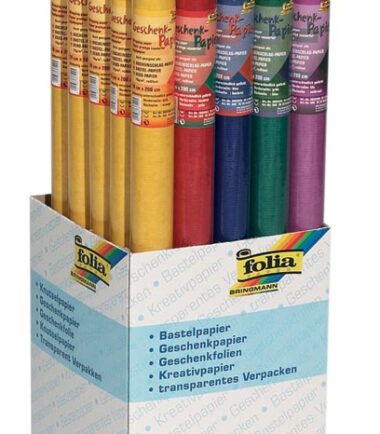 Papier cadeau gamme FOLIA (25 rouleaux)