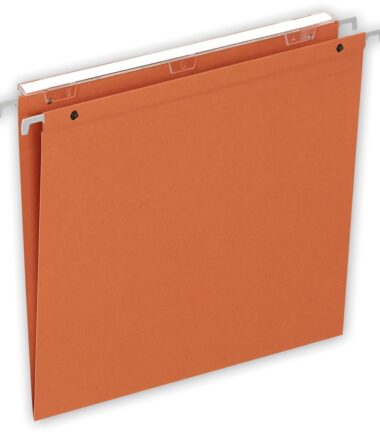 Dossiers suspendus pour tiroirs, Medium Flex, ft A4, fond en V, orange (25 pc.) - Pergamy