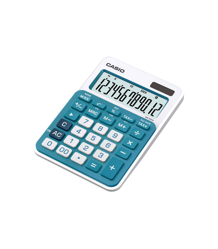 Calculatrice de bureau Casio (MS-20NC) bleu