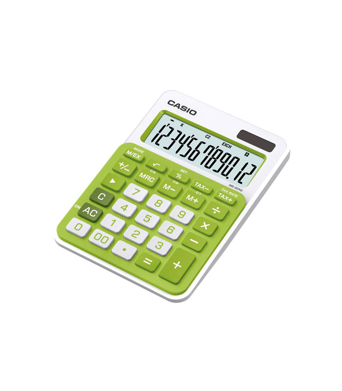 Calculatrice de bureau Casio (MS-20NC) vert