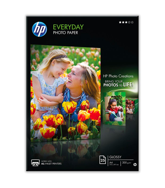 Papier photo Everyday A4, 200 g (25 feuilles) – HP