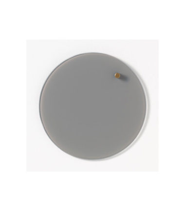 Tableau en verre magnétique rond gris - NAGA