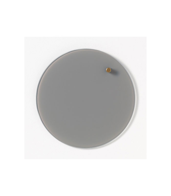 Tableau en verre magnétique rond gris - NAGA