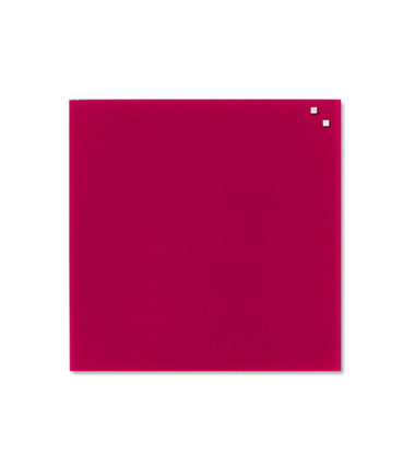 Tableau en verre magnétique rouge (35x35) - NAGA