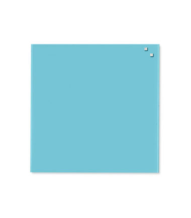 Tableau en verre magnétique turquoise (45x45) - NAGA