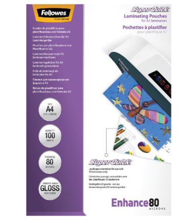 Pochette à plastifier A4 Fellowes Super Quick