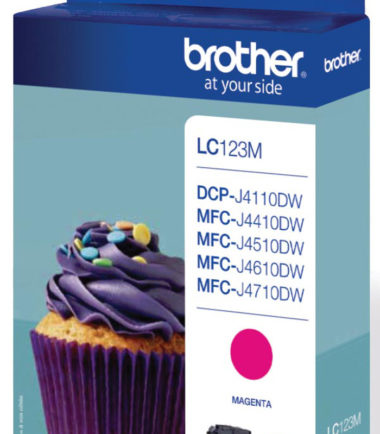 Cartouche d'encre magenta LC-123M - Brother - 600 pages
