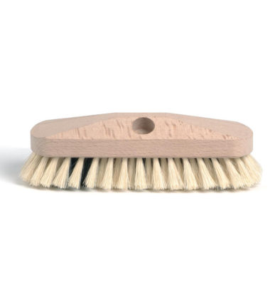 Brosse dure, en bois brut, 23 cm