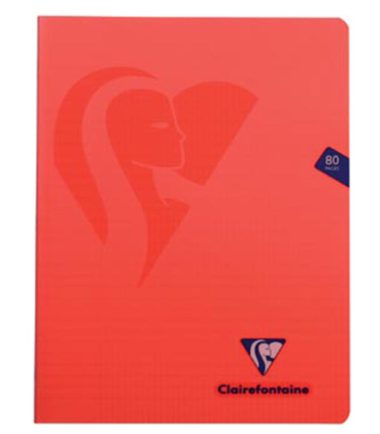 Cahier Mimesys Clairefontaine A4 - 80 pges - quadrillé 4x8 - 10 pcs
