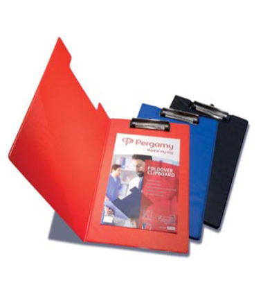 Chemise à pince Pergamy, pour format A4, rouge