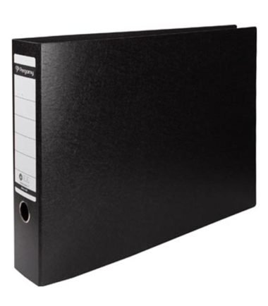 Pergamy classeur, pour format A3 paysage, dos de 8 cm, noir