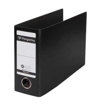 Pergamy classeur, pour format A5 paysage, dos de 8 cm, noir