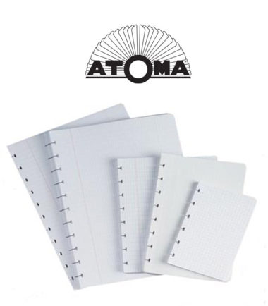 Recharge pour Cahier Atoma 16,5 x 21 cm - quadrillé - 12 pcs