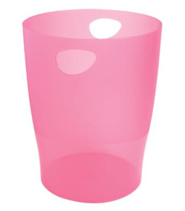 Corbeille à papier Iderama framboise - EXACOMPTA