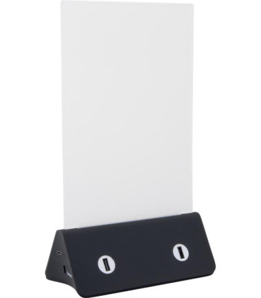 Porte affiche - avec chargeur intégré et câble USB - SECURIT