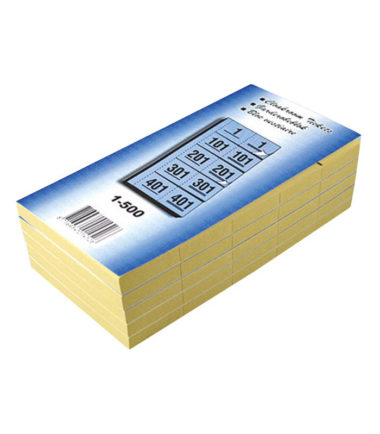 Tickets pour vestiaire numéros de 1 à 500