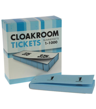 Tickets numérotés / carnets pour vestiaire