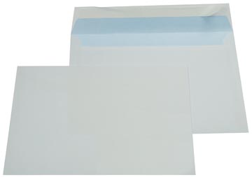 Enveloppes, Ft 162 x 229 mm (C5), bande adhésive, intérieur bleu