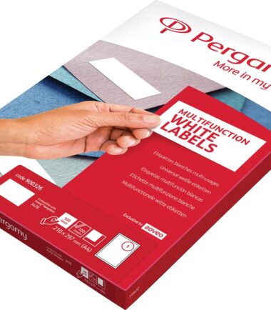 Etiquettes blanches, ft 210x297 (A4), coins carrés, paquet de 100 étiquettes