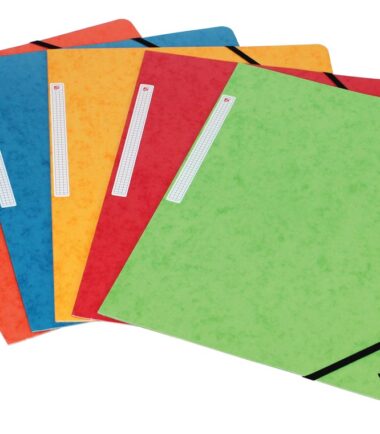 Chemise à élastiques sans rabats, ft A4, couleurs assorties, paquet de 10