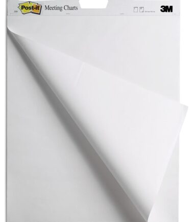 POST-IT MEETING CHART, FT 63,5 X 76,2 CM, RÉCYCLÉ, BLOC DE 30 FEUILLES, PAQUET DE 2 PIÈCES