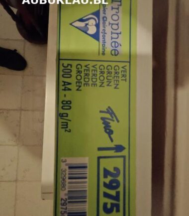 Rames de 500 feuilles 80gr A4 coloris vert fluo