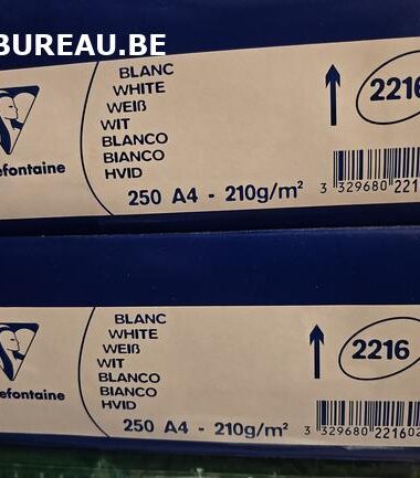 Rames de 500 feuilles 210gr A4 coloris blanc