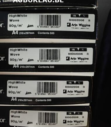 Rame 500 feuilles 90gr A4 CONQUEROR VERGE blanc