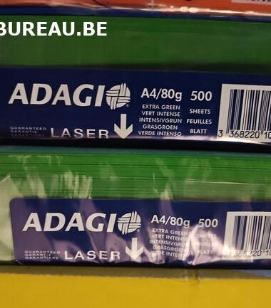 Rames de 500 feuilles 80gr A4 coloris vert intense