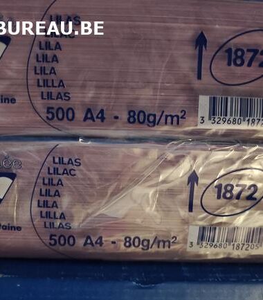 Rame de 500 feuilles Clairefopntaine 80gr A4 coloris lilas