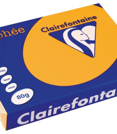 Rame de 500 feuilles A4 de papier 80gr Clairefontaine Trophée réf. 1780 - coloris bouton d'or