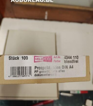 Bte de 100 pochettes perforées