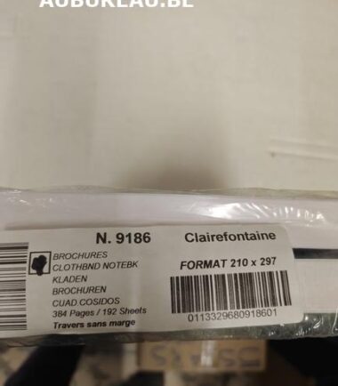 Cahiers Clairefontaine réf. 9186 format A4 - 384 pages - ligné