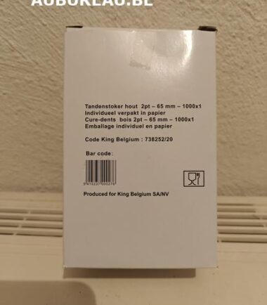 Bte de cure-dents en bois, emballage individuel – 65 mm – 1000x1-