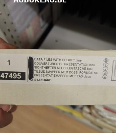 DATA FILES WITH POCKET blue-