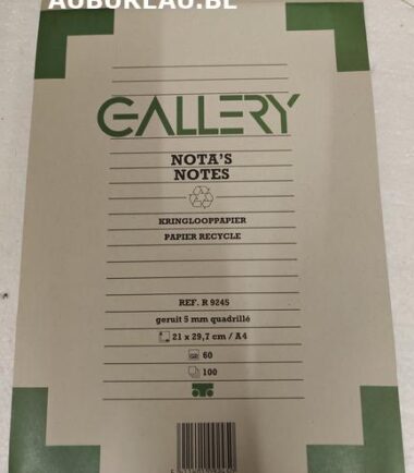 Bloc A4 quadrillé GALLERY