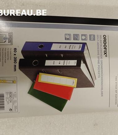 Étiquettes en papier pour dos de classeurs.
ORDOFIX®-