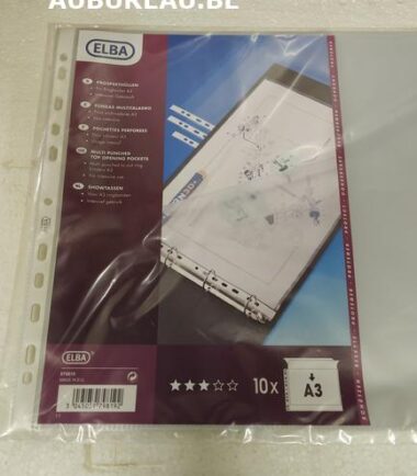 Paquet de 10 pochettes perforées