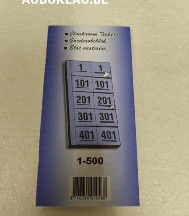 ■ Cloakroom Tickets-Coloris rose