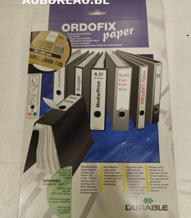 Étiquettes en papier pour dos de classeurs.
ORDOFIX paper**-