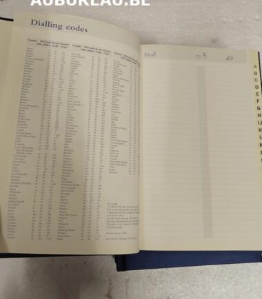 **Dialling codes**-Brepols Brephone couverture bleue réf 00.195.476.06.0.00