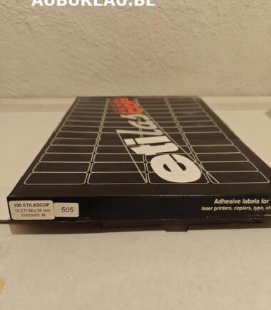 Bte de 100 feuilles A4 d'étiquettes 98 x 35 mm réf. 31800003M
