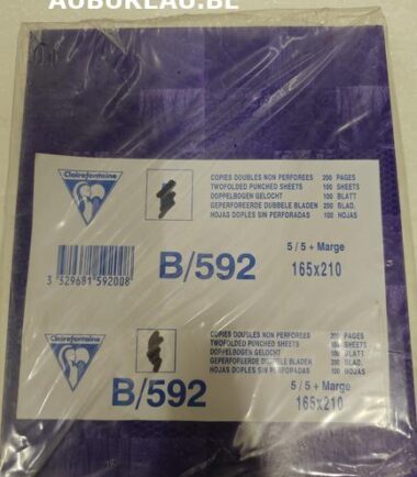 COPIES DOUBLES NON PERFOREES format 165 x 210